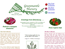 Tablet Screenshot of greenmantlenursery.com